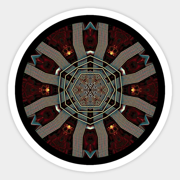 Concentric Bands Sticker by dammitfranky